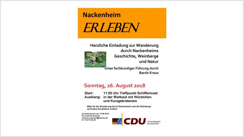 Einladung zur Weinwanderung Einladung zur Weinwanderung